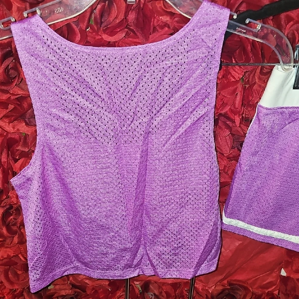 Justice Purple and White Dance Matching Set